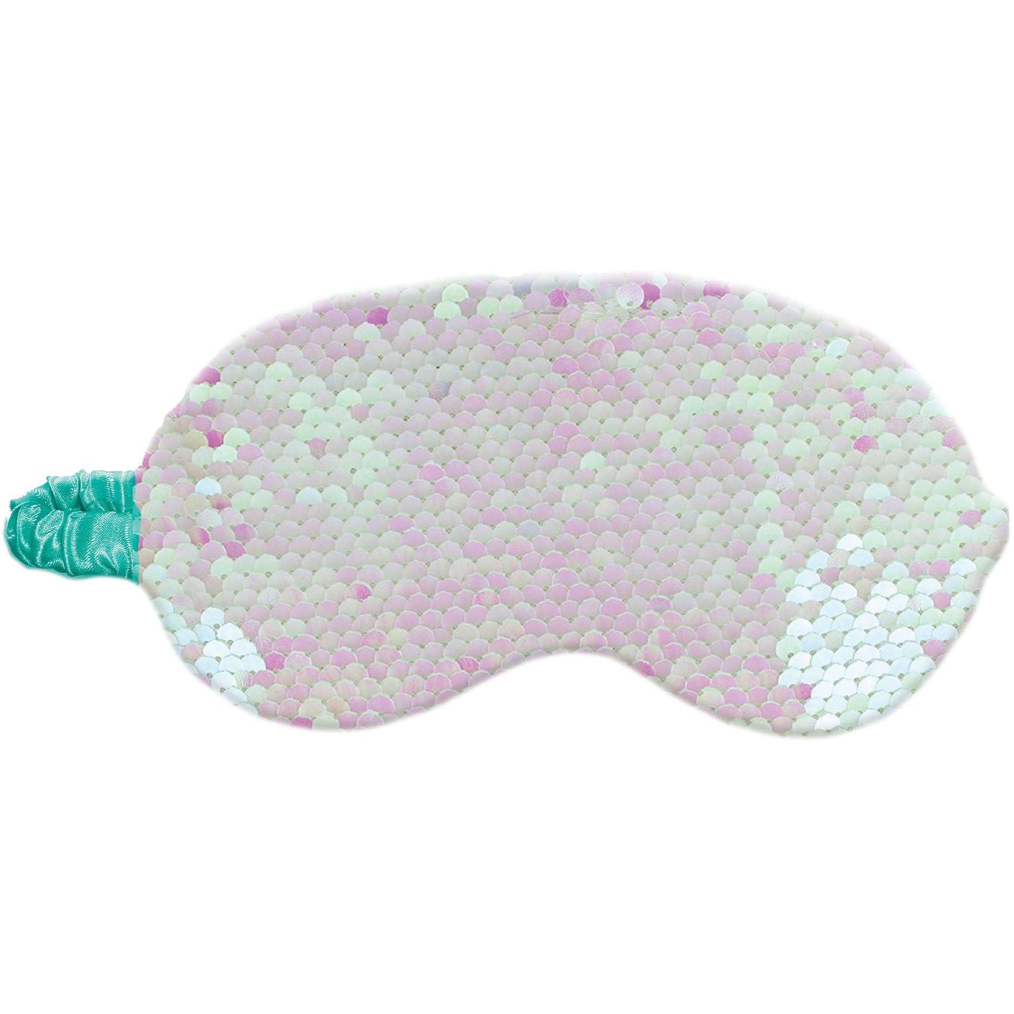 Blue & Iridescent Flip Sequin Sleep Mask