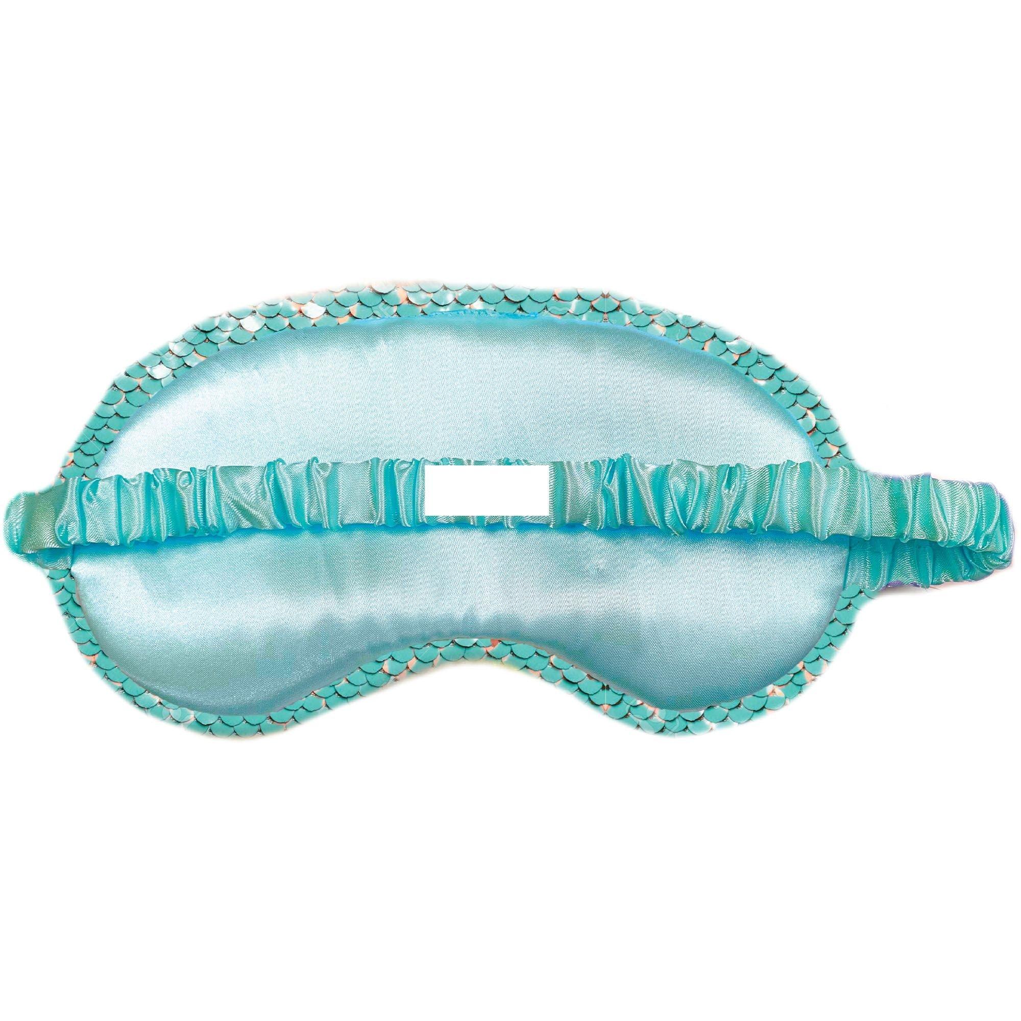 Blue & Iridescent Flip Sequin Sleep Mask