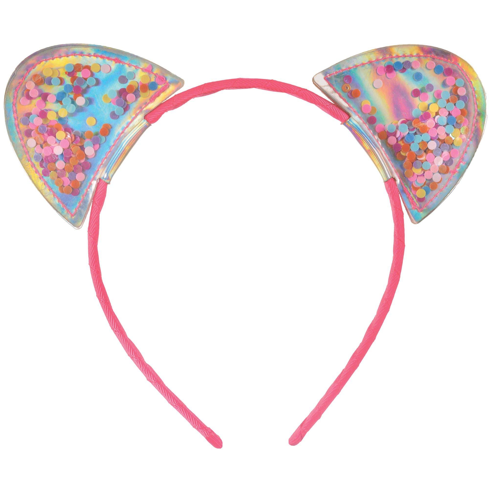 Confetti Shake Cat Ear Headband | Party City