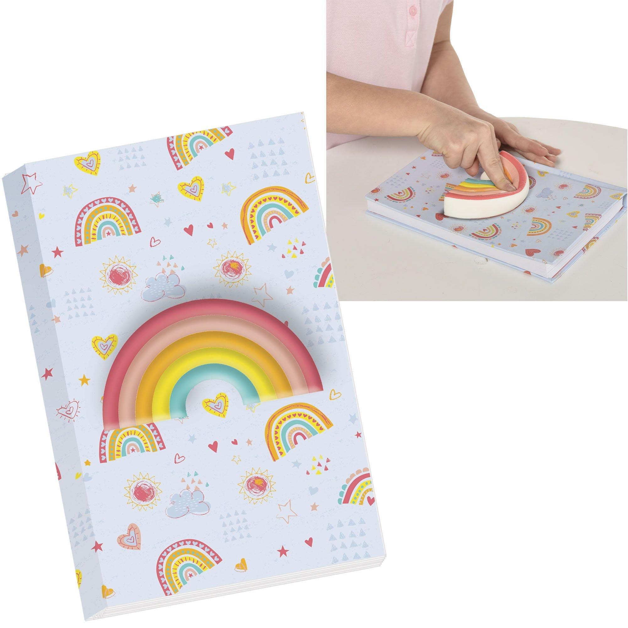 3D Squishy Rainbow Notebook