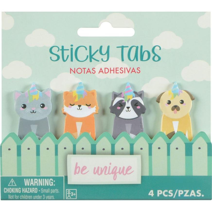 Party Animal Sticky Tabs, 4ct