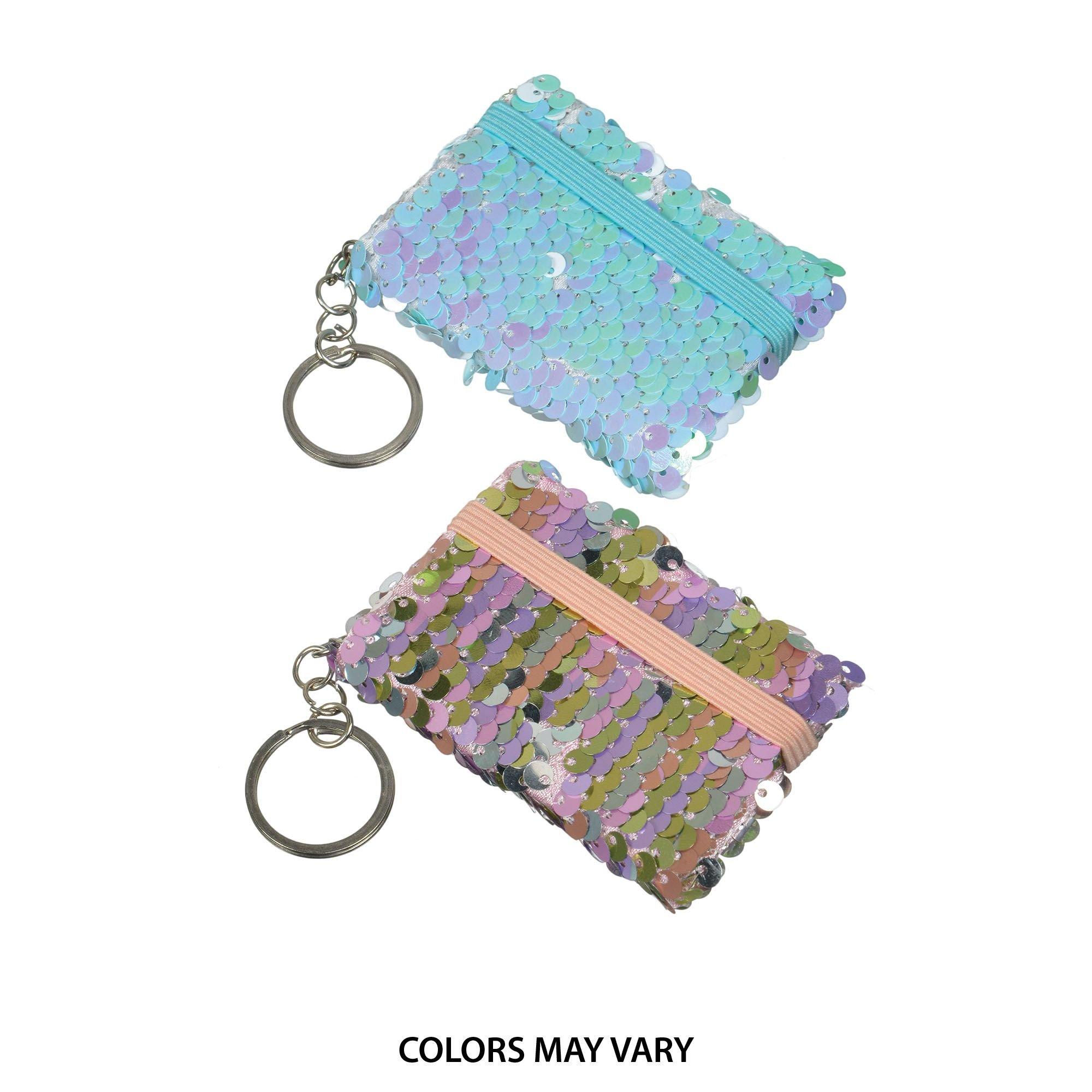 Mini Flip Sequin Notebook Keychain