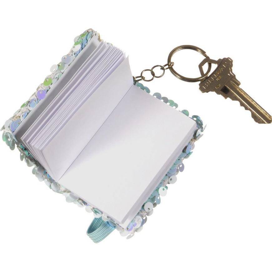 Mini Flip Sequin Notebook Keychain