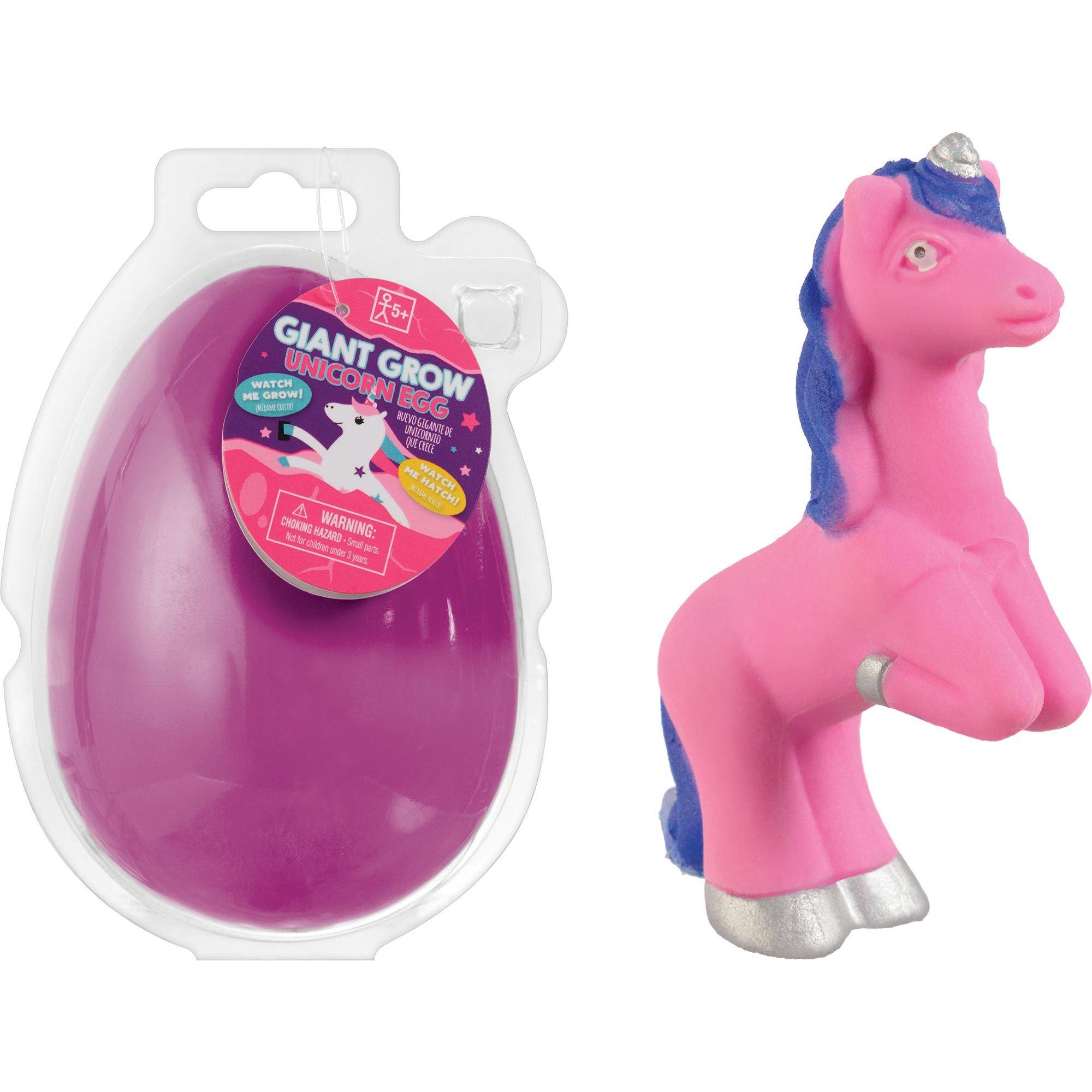 Magic Hatchable Unicorn Egg Toy Combo with Unicorn Sticker Book and Necklace 