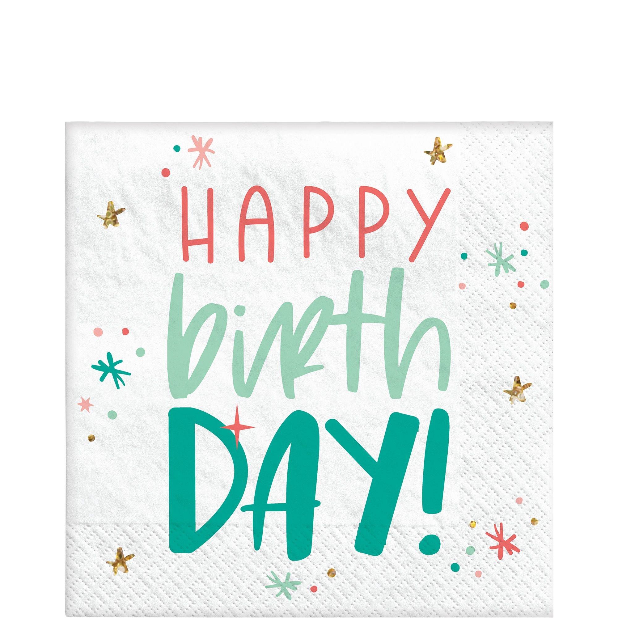 Happy Cake Day Birthday Lunch Napkins, 6.5in, 16ct