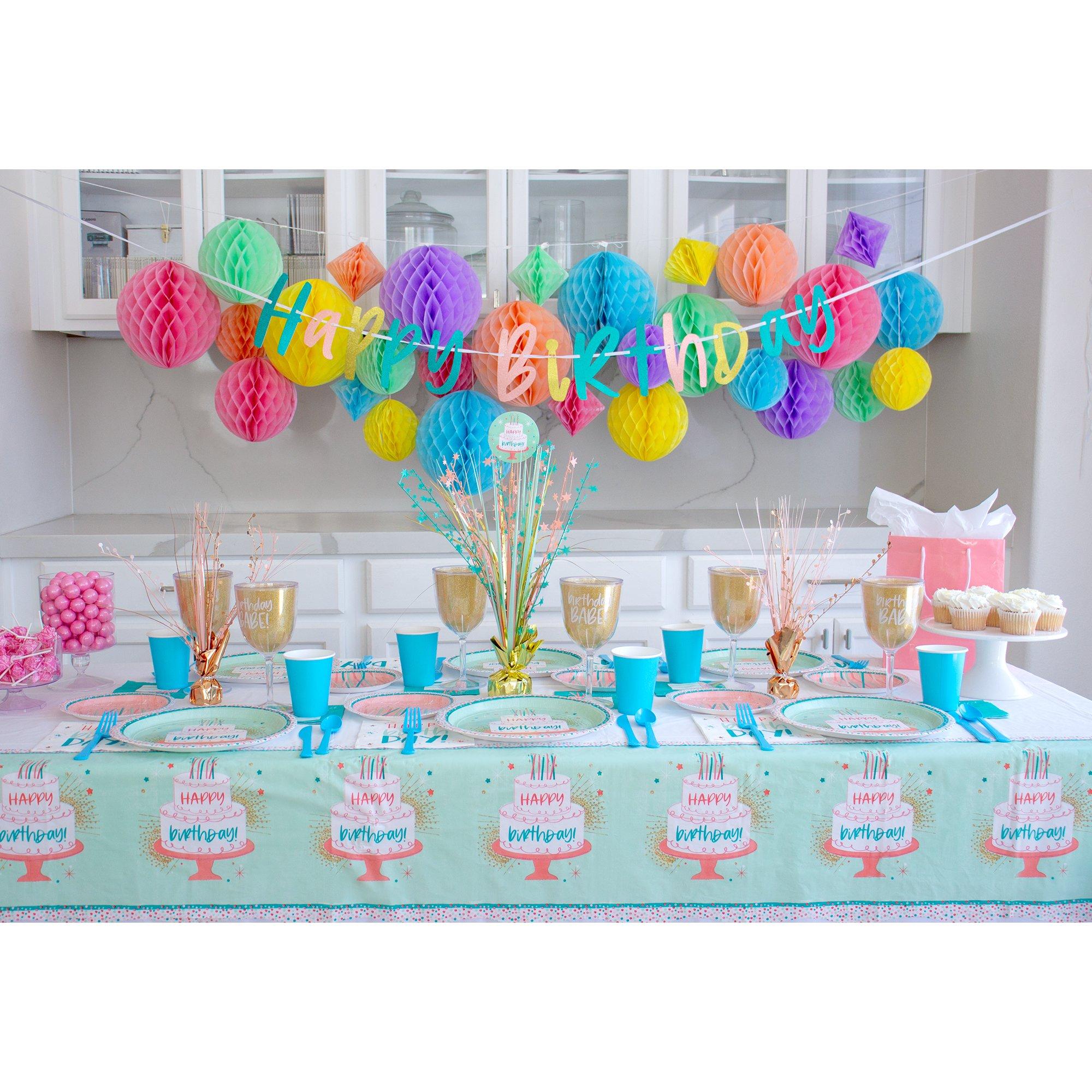 Glitter Happy Cake Day Birthday Letter Banner