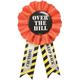 Old Zone Caution Fabric & Metal Award Ribbon, 3.5in x 6in