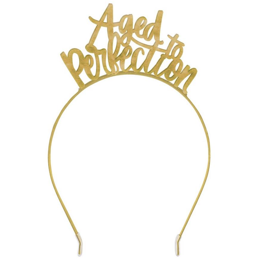 Golden Age Aged to Perfection Metal Headband, 4.75in x 7.4in
