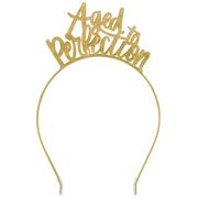 Golden Age Aged to Perfection Metal Headband, 4.75in x 7.4in