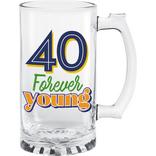 40 Years of Awesome Birthday Glass Tankard, 15oz