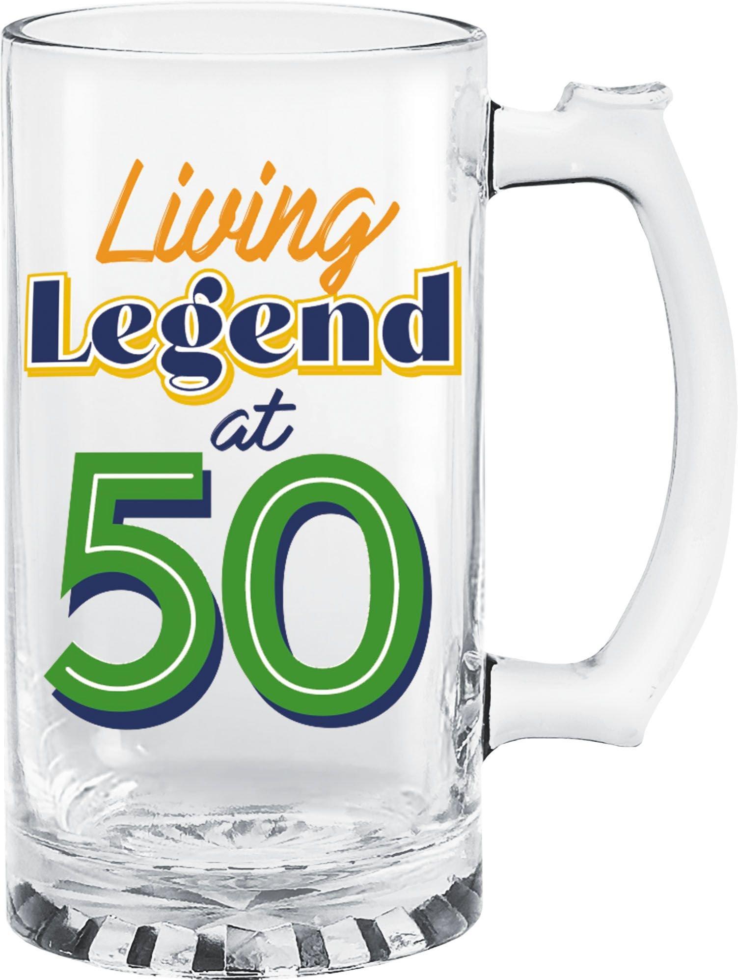 50 Years of Awesome Birthday Glass Tankard, 15oz | Party City