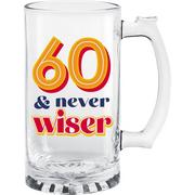 60 Years of Awesome Birthday Glass Tankard, 15oz