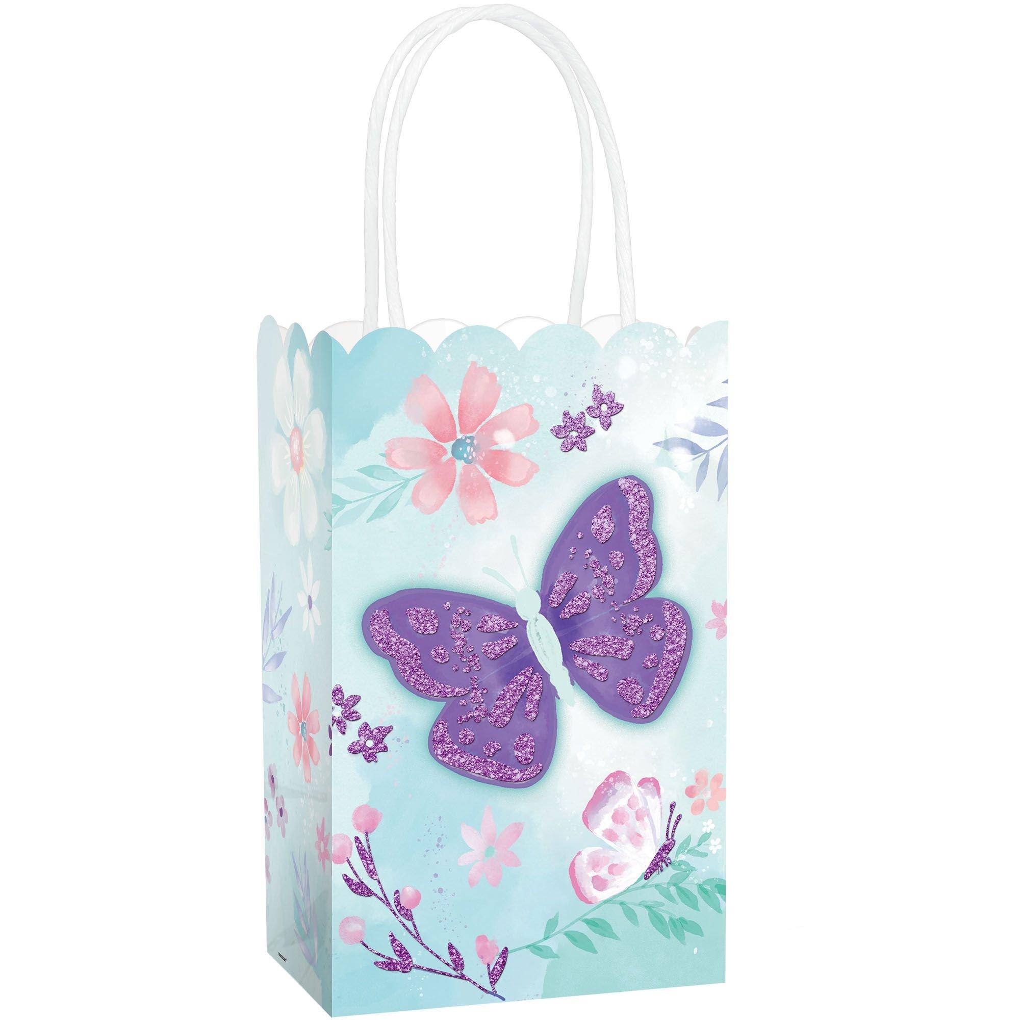 Purple glitter gift deals bags