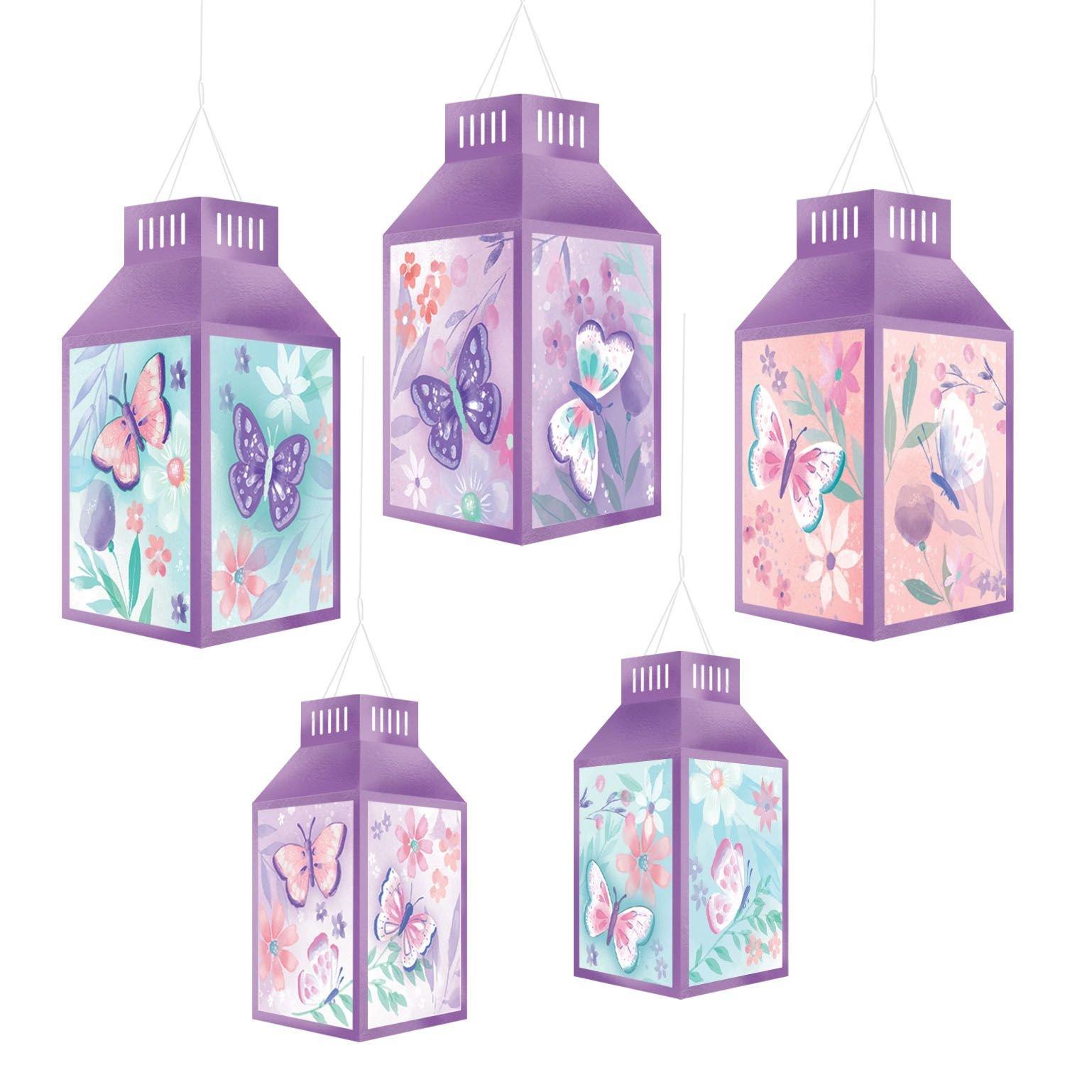 Flutter Paper Lanterns 5ct