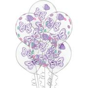 6ct, 12in, Flutter Confetti Balloons