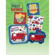 Fire Truck Shaped Paper Dessert Plates, 7in, 8ct - First Responders