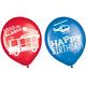 6ct, 12in, First Responders Birthday Latex Balloons
