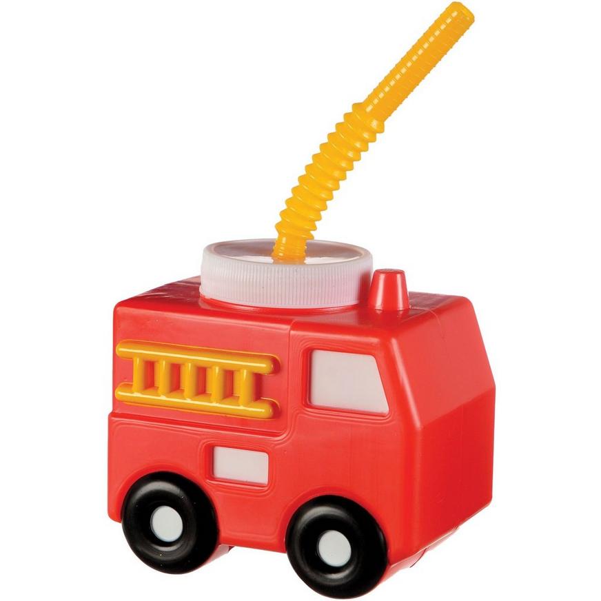 Fire Truck Cup with Straw, 15.9oz