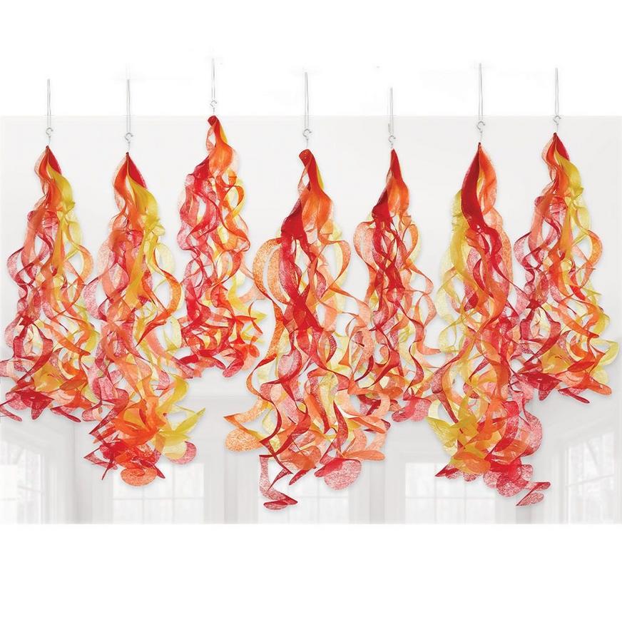 Fire Swirl Decorations, 20ct - First Responders