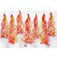 Fire Swirl Decorations, 20ct - First Responders