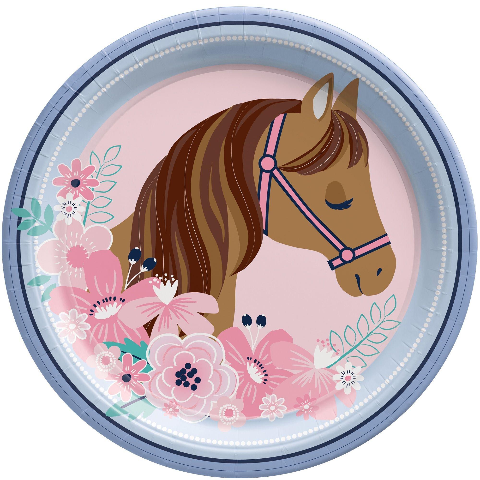 Saddle Up Paper Lunch Plates, 9in, 8ct