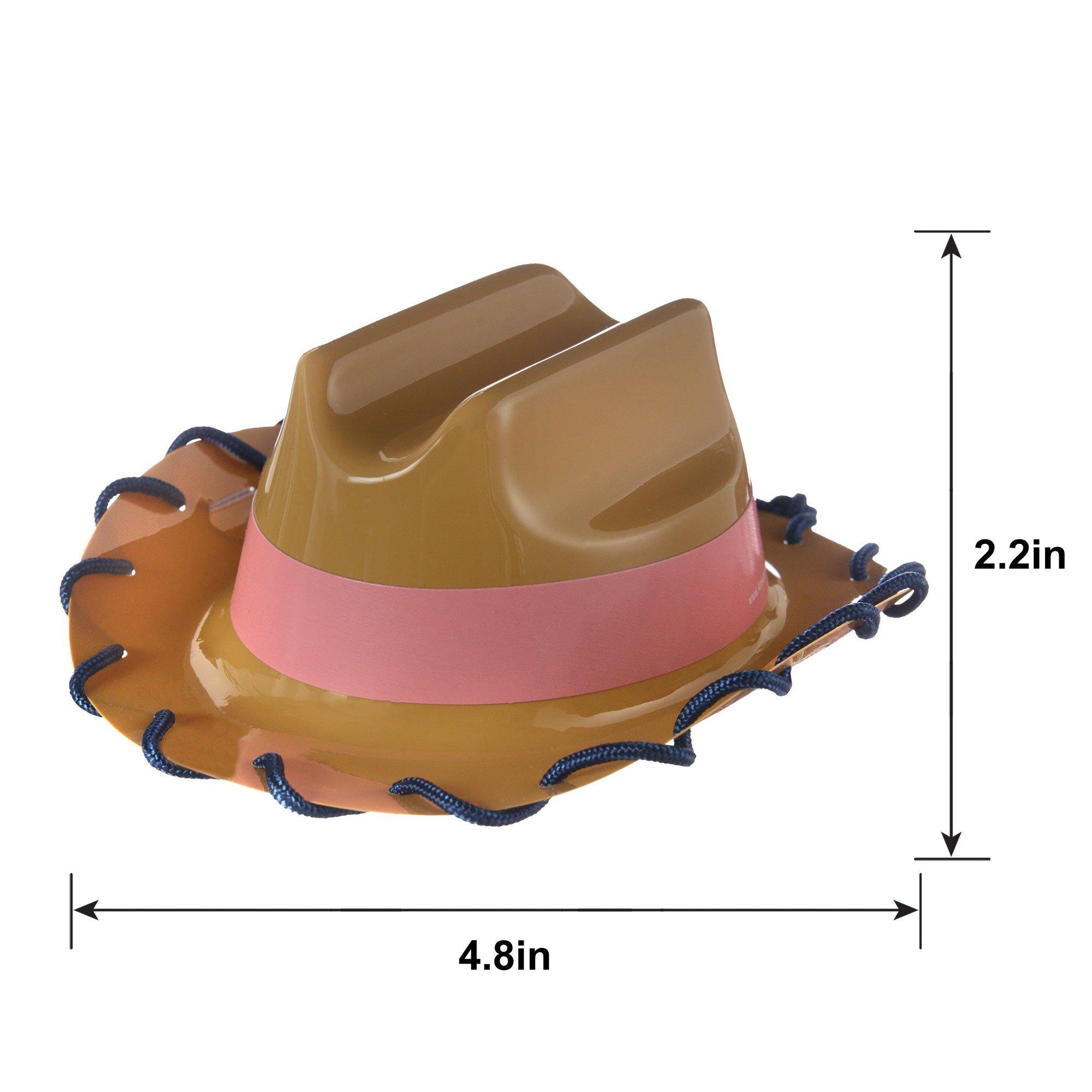 Saddle Up Mini Cowgirl Hats, 4ct