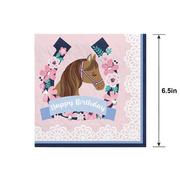 Saddle Up Birthday Lunch Napkins, 6 1/2in, 16ct