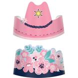 Saddle Up Paper Hats, 8ct