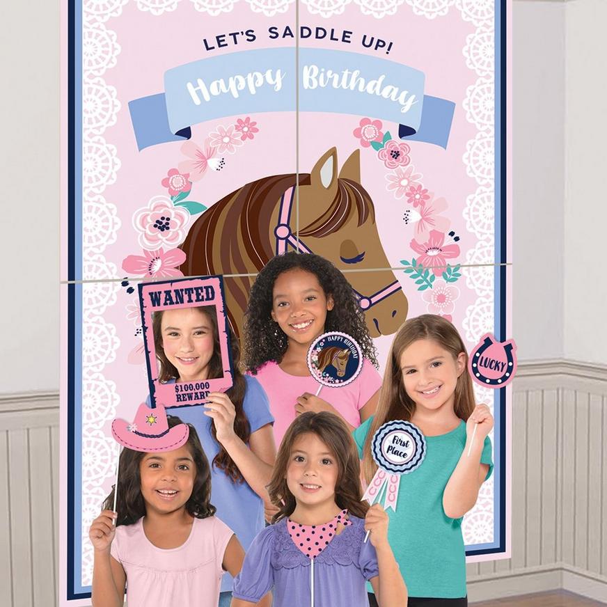 Saddle Up Scene Setter with Photo Booth Props