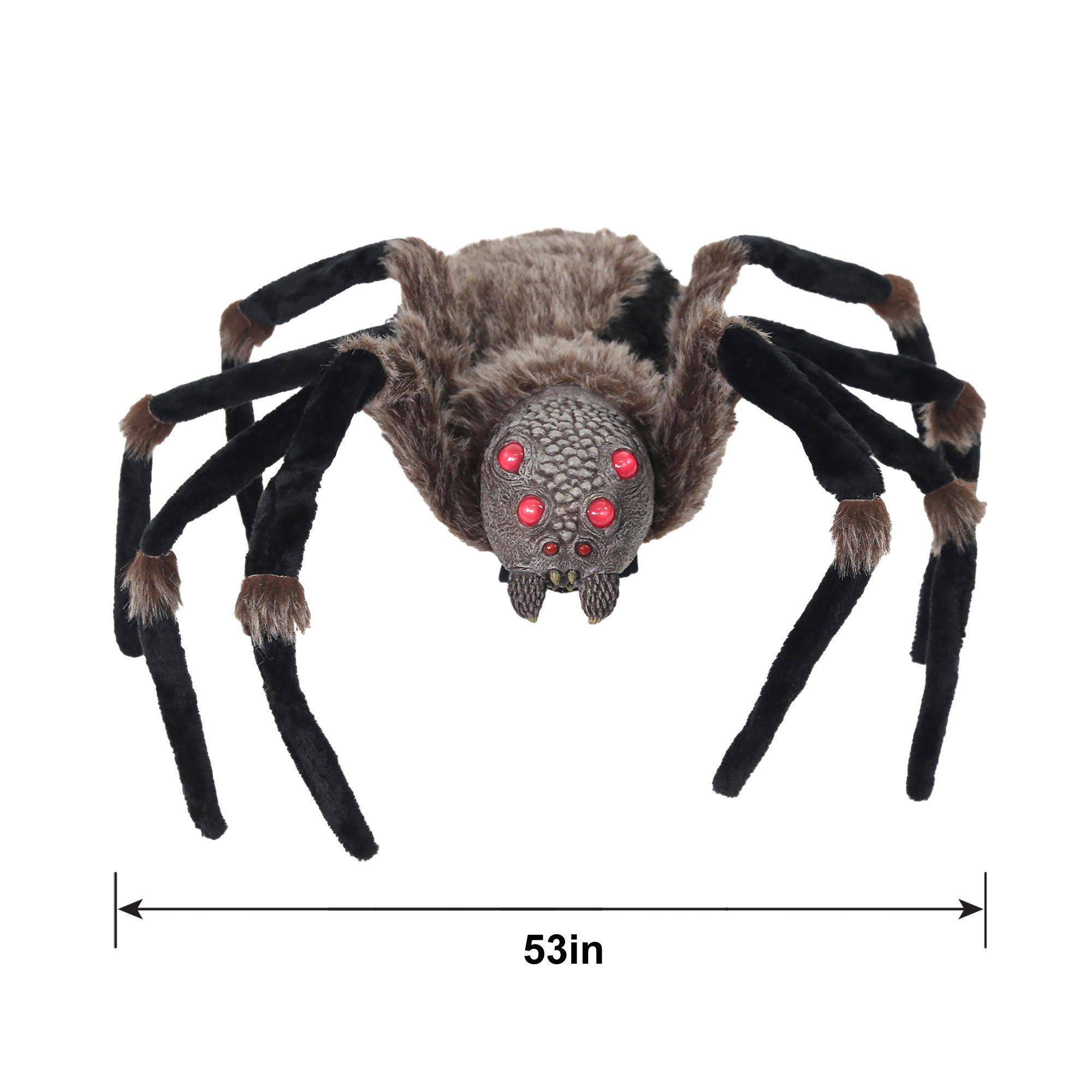 Light-Up Giant Fabric & Plastic Spider, 53in