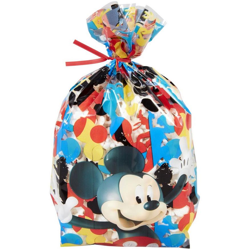 Wilton Mickey Mouse Plastic Treat Bags, 4in x 9.5in, 16ct