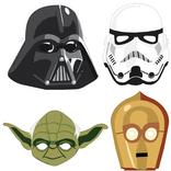 Star Wars Galaxy of Adventures Cardstock Face Masks, 8ct