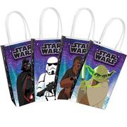 Star Wars Galaxy of Adventures Create Your Own Kraft Favor Bag Kit, 5.2in x 8.4in, 8ct