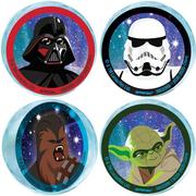 Star Wars Galaxy of Adventures Rubber Bounce Balls, 1.6in, 4ct