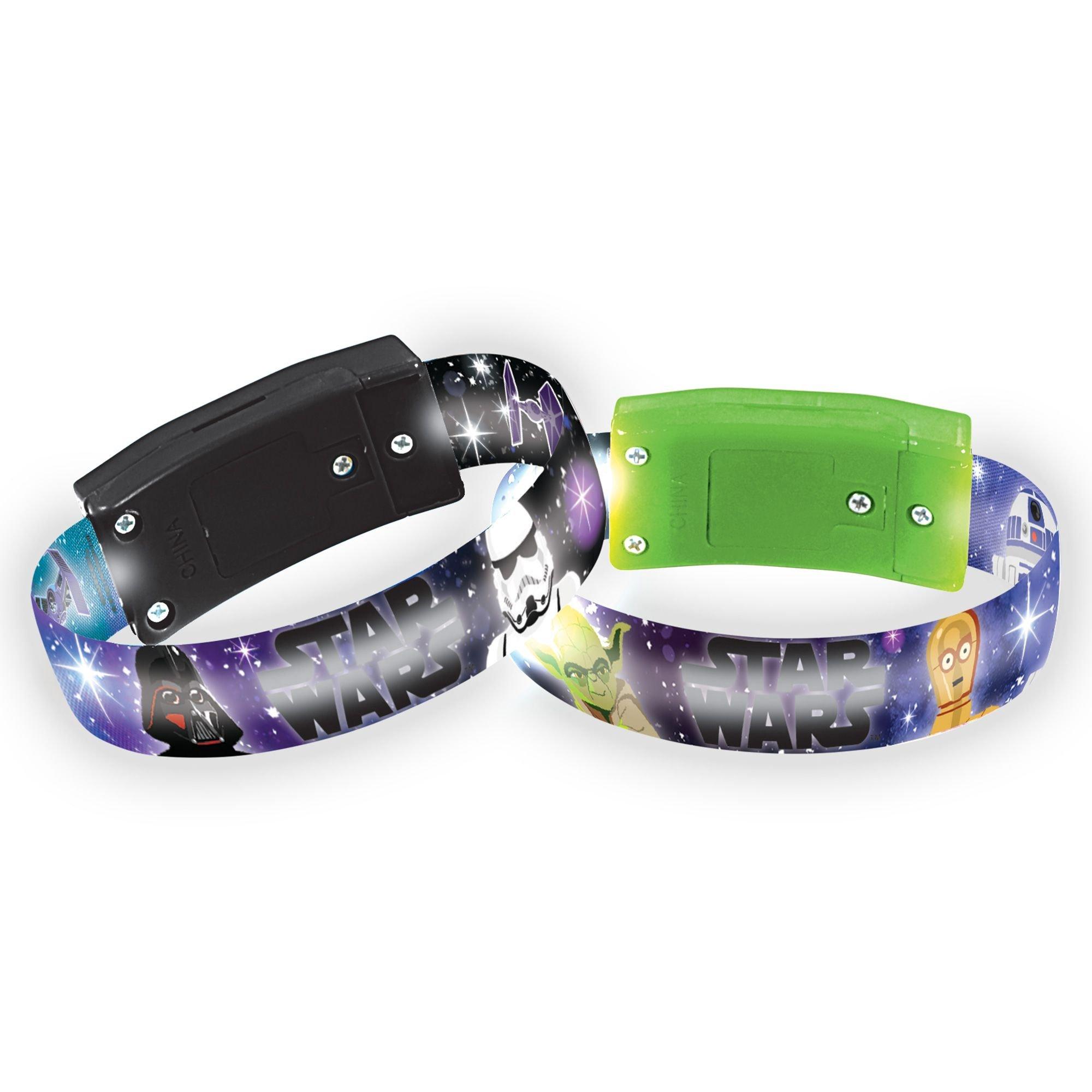 30 Pack LED Light Up Bracelets Glow in The Dark Party Supplies LED