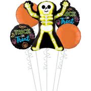 Trick or Treat Skelly Halloween Balloon Bouquet, 5pc