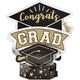 Black, Silver & Gold Congrats Grad Centerpiece