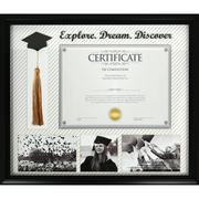 Explore Dream Discover Graduation Diploma, Photo & Tassel Plastic Frame, 18.25in x 15.75in