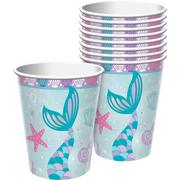 Shimmering Mermaids Paper Cups, 9oz, 8ct