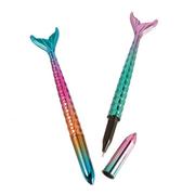 Metallic Shimmering Mermaids Plastic Pens, 5.9in, 8ct