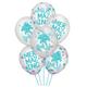6ct, 12in, Shimmering Mermaids Confetti Latex Balloons
