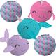 Mini Shimmering Mermaids Narwhal Paper Lanterns, 5in, 5ct