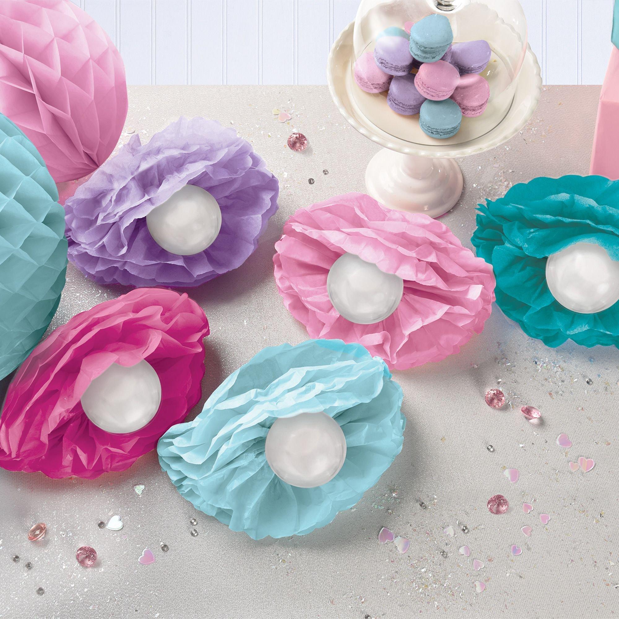 Shimmering Mermaids Seashell & Pearl Fluffy Table Decorating Kit
