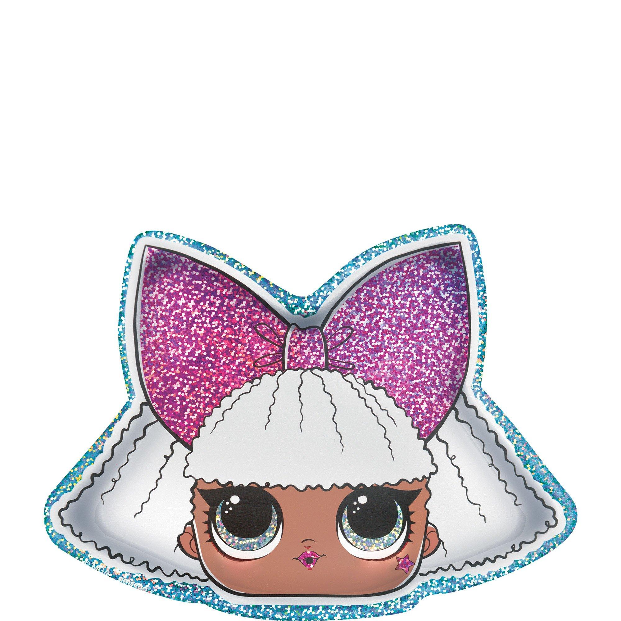Prismatic Diva-Shaped Dessert Plates, 8.8in, 8ct - L.O.L. Surprise! Together 4-Eva