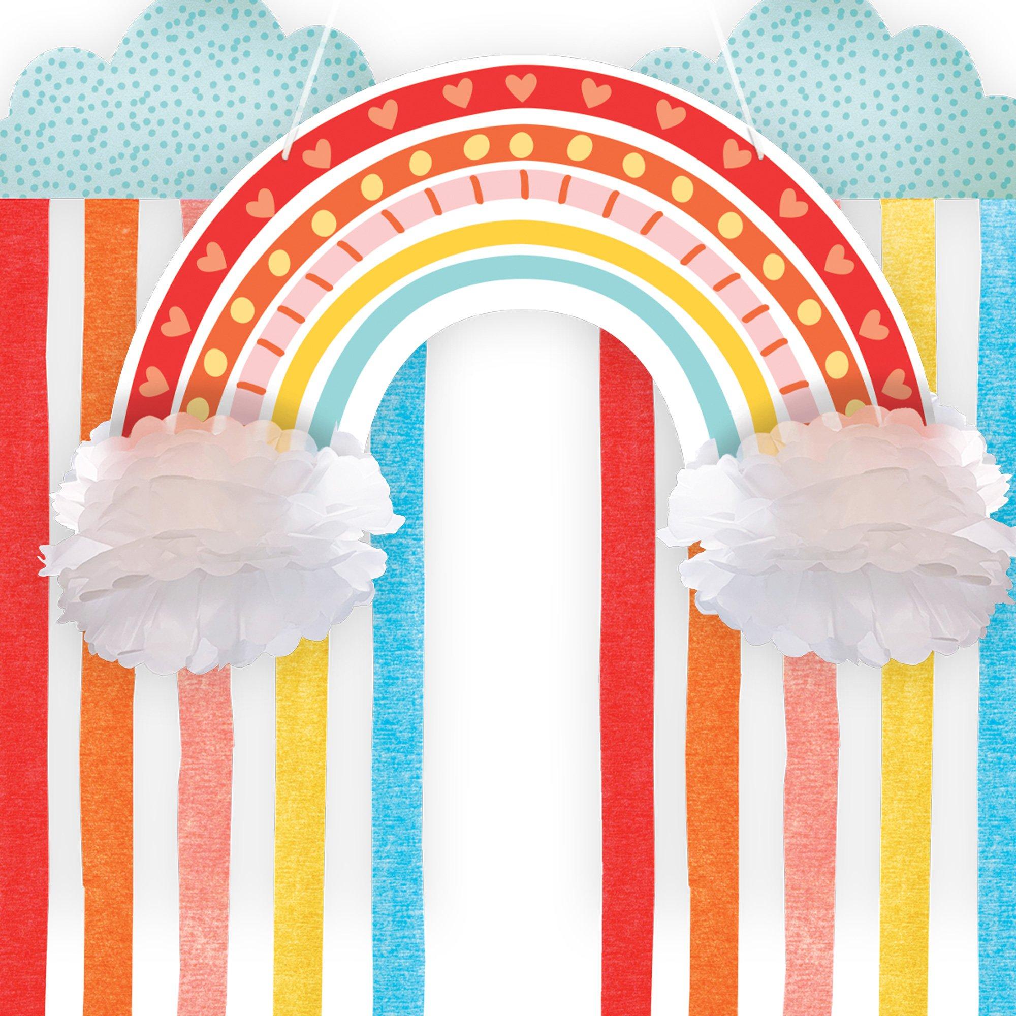 Retro Rainbow & Cloud Hanging Decorations