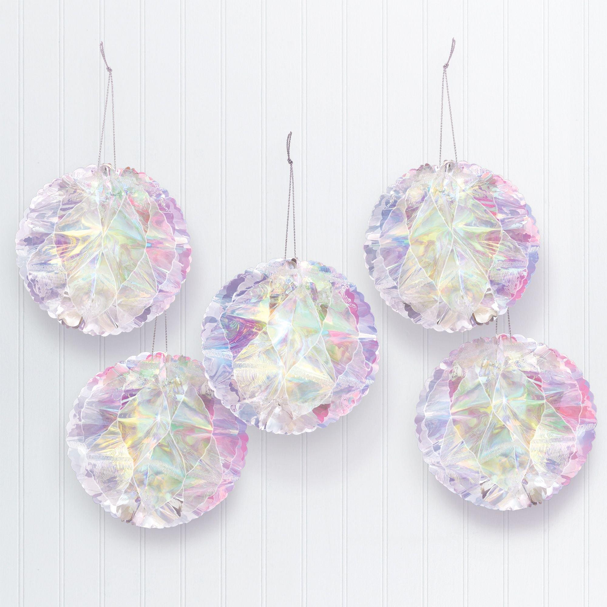Multicolor Pastel Honeycomb Hanging Decorations, 12ft, 29pc