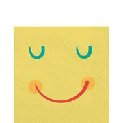 All Smiles Smiley Face Paper Lunch Napkins, 6.5in, 16ct