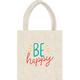 All Smiles Smiley Face Canvas Tote Bag, 9.25in x 11.75in