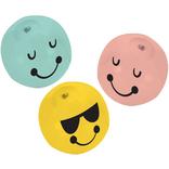 All Smiles Smiley Face Inflatable Vinyl Balls, 5in, 8ct