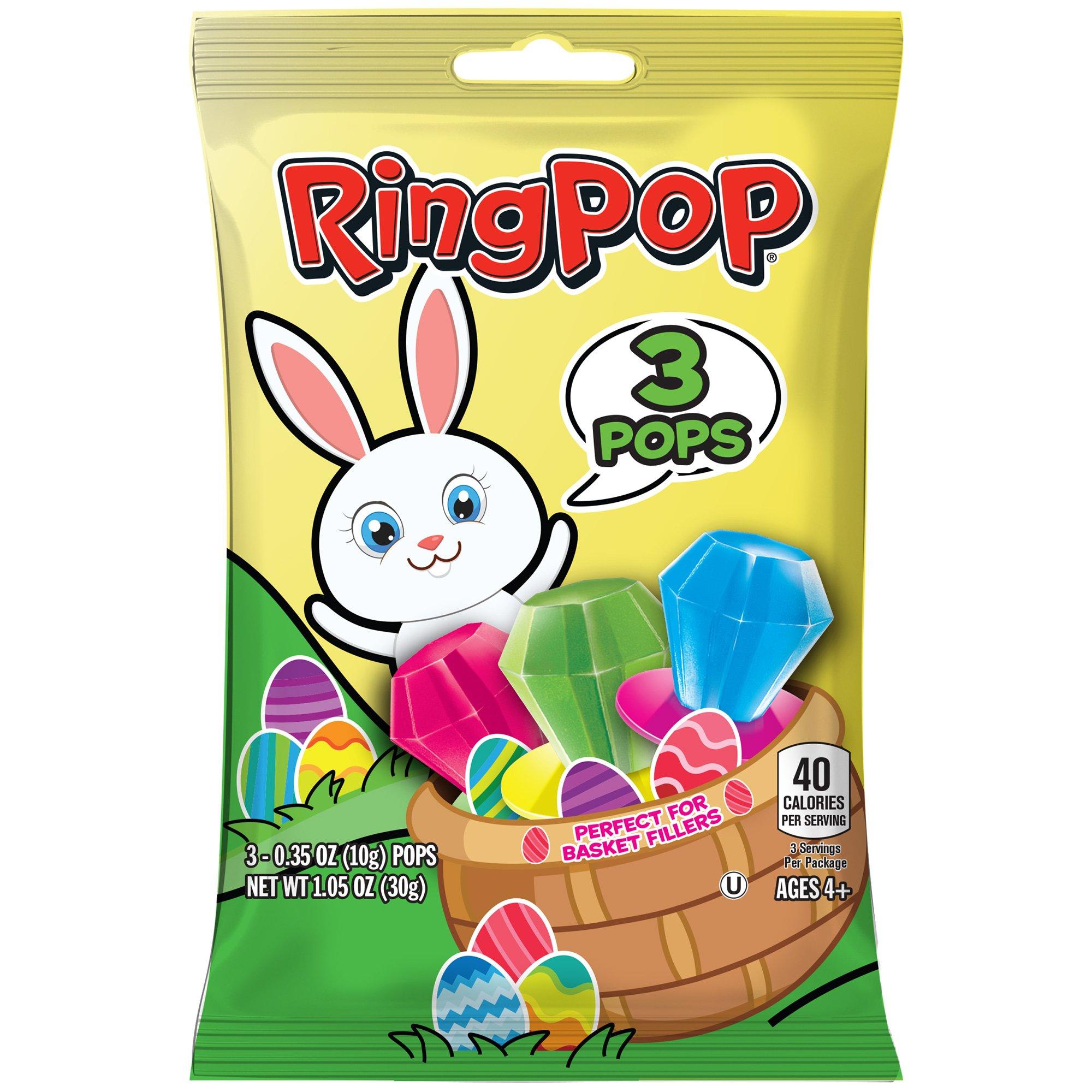 Easter Color Ring Pops, 4pc Party City